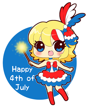 Happy 4th of July from Kaede to you!